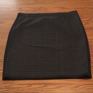 NWT Max Studio Career BlackNavy Plaid Pencil Skirt
